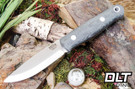Bark River Bushcrafter LT 3V Black Canvas Micarta - Matte