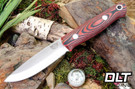 Bark River Bushcrafter LT 3V Black & Red Suretouch - Matte - Thick Red Liners