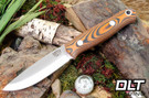 Bark River Bushcrafter LT 3V Black & Orange Suretouch - Matte - Orange Liners