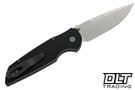 Pro-Tech TR-3 Integrity Manual - Black Relic Textured Handle - Stonewashed Blade