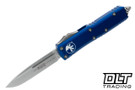 Microtech 231-4NA UTX-85 S/E - Navy Blue Handle - Satin Blade
