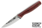 Warlander Fletcher - Ruby G-10 - Black & White Liners - Black Pins