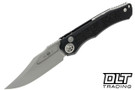 Heretic Wraith V4 Bowie Bead Blasted MagnaCut Blade - Black Chassis