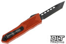 Guardian Tactical GTX-025 OTF Elmax Black Tanto - Burnt Orange Aluminum