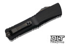 Microtech 1144-16MS1 Combat Troodon Gen III T/E - Hefted Black Handle - Baker Forge Coppermai Damascus Blade