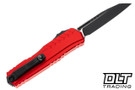Microtech 1241-1RD Cypher II S/E - Red Handle - Black Blade