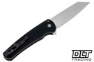 Pro-Tech Malibu Reverse Tanto - Textured Black Handle - Stonewashed MagnaCut Blade