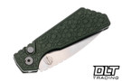 Pro-Tech Strider PT+ - Green Gridlock Handle - Stonewashed MagnaCut Blade