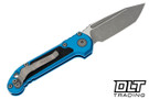 Microtech 1136-10APBL LUDT Gen III T/E - Blue Handle - Apocalyptic Blade