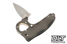 Reate EXO-D - Flamed Titanium - Belt Satin Blade