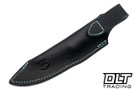 Warlander Archer - Yellow Cedar Bolster - Black Canvas Micarta - Black & Tiffany Blue Liners - Micarta Pins