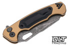 Dead Reckon Ridgeback - FDE Anodized Aluminum Handle - Pocket Milled Black G-10 Inlay - Dark Stonewashed MagnaCut Blade