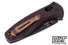Benchmade 585BK-04 Mini Barrage - Redstone Richlite