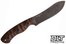 ESEE JG5 - 1095 Black Stonewash Blade - Brown Sculpted Burlap