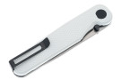 Tactile Knife Company Rockwall MagnaCut - Golf White Cerakote Handle - Black Accents