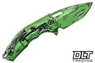 Heretic Medusa Manual Tanto MagnaCut - Toxic Green Cel Shading Aluminum - Limited Edition