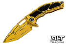 Heretic Medusa Manual Tanto MagnaCut - Yellow Cel Shading Aluminum - Limited Edition