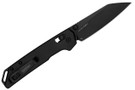 Kershaw Mini Iridium with 3" black oxide D2 reverse tanto blade, black aluminum handle, DuraLock crossbar lock, KVT ball bearings, 2.5 oz, reversible deep-carry clip
