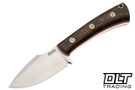 Lishen Sable A2 - Camo Burlap Micarta - Orange Liners - Mosaic Pins