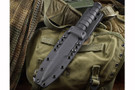 Defiant 7 M320 - Black Injection Molded Handle - Stonewashed 3V Blade - Kydex Sheath