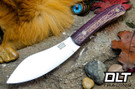 Bark River Nessmuk Cru-Wear Sycamore Maple Burl - Pink Liners - Mosaic Pins