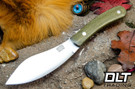 Bark River Nessmuk Cru-Wear Green Canvas Micarta - Black Liners