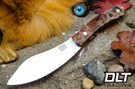 Bark River Nessmuk Cru-Wear Brown & Cherry Maple Burl - Red Liners