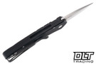 Pro-Tech Half Breed - Black Handle - Wave Pattern - Stonewashed Blade