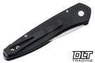 Pro-Tech Half Breed - Black Handle - Wave Pattern - Stonewashed Blade