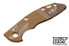 Hinderer 3" XM-18 Smooth Titanium Handle Scale - Bronze Anodized - Warthog Machined