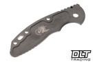 Hinderer 3" XM-18 Smooth Titanium Handle Scale - Working Finish - Warthog Machined - Back
