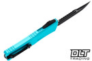 Microtech 1217-1TQS Combat Troodon Gen III Interceptor - Turquoise Handle - Black Blade - Signature Series Microtech 1217-1TQS Combat Troodon Gen III Interceptor - Turquoise Handle - Black Blade - Signature Series
