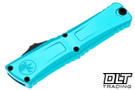 Microtech 1217-1TQS Combat Troodon Gen III Interceptor - Turquoise Handle - Black Blade - Signature Series