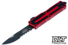 Microtech 1278-2RD Scarab II Gen III S/E - Red Handle - Black Blade