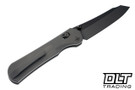 Piratech Kraki - Black Blasted Titanium - Hand Satin DLC S90V Blade