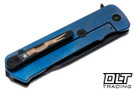 Medford TFF-4 Drop Point - DLC S35VN - Flamed Titanium #2 - Black G-10 Inlay - Black Hardware - DLC Clip