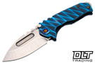 Medford Micro Praetorian T Drop Point - Tumbled MagnaCut - BB Blue Lightning Sculpted - Flamed Hardware - Blue Clip #2