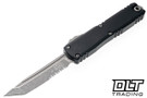 Microtech 1123-11AP Ultratech ZBP T/E - Black Handle - Apocalyptic Blade