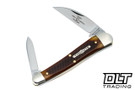 Great Eastern Northfield UN-X-LD - #38 Campfire Whittler - Burnt Orange Sawcut Bone