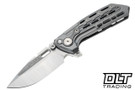 Reate Terminator TX228 - Bead Blasted Titanium - M390 Belt Satin Blade