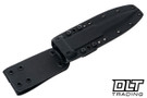 Defiant 7 M320 - Black Injection Molded Handle - Tigerstripe 3V Blade - Kydex Sheath
