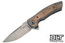 Defiant 7 Hyrax MagnaCut - Titanium - Mokume Inlay