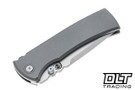 Chaves Integral Redencion 229 - Stonewashed Titanium -  Belt Satin Drop Point M390 Blade