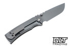 Chaves Integral Redencion 229 - Stonewashed Titanium -  Stonewashed Drop Point M390 Blade