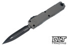 Microtech 1122-1NC Ultratech ZBP D/E - Natural Clear Handle - Black Blade