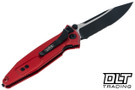 Microtech 160-2RD Socom Elite S/E - Red Handle - Black Blade