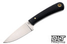 LT Wright Frontier Valley AEB-L  - Flat Ground - Black Micarta - Matte