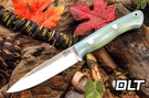 Bark River Aurora MagnaCut Ghost Green Jade G-10 - Blue Liners