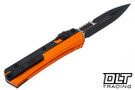 Microtech 184-1OR Glykon Bayonet - Orange Handle - Stonewashed Blade