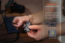 Fenix E03R V2.0 Keychain Flashlight - Gray Fenix E03R V2.0 Keychain Flashlight - Gray